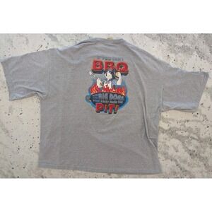 VTG Y2K Big Dogs "If You Can't BBQ With The Big Dogs" Dad T-Shirt 5XL